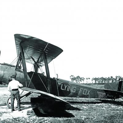 Ein Sopwith 1 1/2 Strutter beim 6. Geschwader