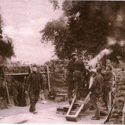 Belgischer Artillerie um Antwerpen
